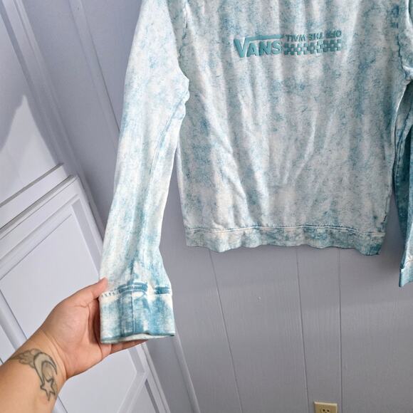 Vans Tie Dye Ling Sleeve T-Shirt size Medium Grunge Skate Punk Princess Casual - Picture 7 of 9